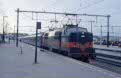 ACTS 1255 is ready to depart Venlo (NL) with Alpen Express 13206 (Brig, CH - Utrecht Centraal), containing some SBB coaches, February 2002
