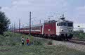 CFR 45 0320 + 10 CFR coaches as passenger train R 694 (Timisoara Nord, RO - Bucuresti Nord Gr A, RO) at Timisoara Est (RO) on 13 June 2002