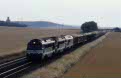 SNCF 468031 + 68529 + 72014 + freight train from Troyens (F) to Longueville (F) at Gouaix (F) on 30 June 2002