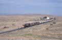 ONCF DH-356 + DH-353 + DH-354 + freight train from Oujda (MA) to Taza (MA) at Oued-Metlili (MA) on 18 October 2002