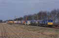 ERS Railways PB 08 + PB 09 + ERS container train 46111 (Kijfhoek, NL - Germersheim, BRD) at America (NL) on 16 February 2003