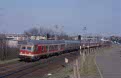 DB 111 ??? pushes 4 DB coaches as passenger train 8117 (Venlo, NL - Hamm, BRD) at Venlo (NL) on 16 February 2003