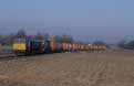 ShortLines PB 17 + RTB container train 60102 (Born, NL - Rotterdam Europoort, NL) at Limbricht (NL) on 22 February 2003