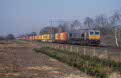 ERS Railways PB 09 + ERS container train 46111 (Kijfhoek, NL - Germersheim, BRD) at America (NL) on 23 February 2003
