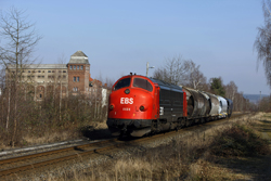 Erfurter Bahnservice MY 1131 arrives at Dankmarshausen with photo train 69464 (Gerstungen - Heimboldshausen) on 27 February 2016.