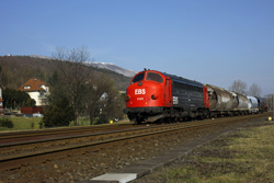 Erfurter Bahnservice MY 1131 leaves Heringen with photo train 69464 (Gerstungen - Heimboldshausen) on 27 February 2016.