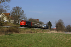 Erfurter Bahnservice MY 1131 leaves Heringen with photo train 69464 (Gerstungen - Heimboldshausen) on 27 February 2016.