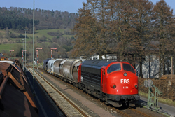Erfurter Bahnservice MY 1131 arrives at Heimboldshausen with photo train 69464 from Gerstungen on 27 February 2016.