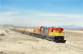 FCAB 1402 + 1434 + sulfide train (Calama - Antofagasta) at Est. Chela, 18 November 2005