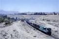 FERRONOR 403 + 418 + 405 + iron ore train (Los Colorados - Huasco) at Vallenar, 21 November 2005