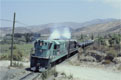 FERRONOR 403 + 418 + iron ore train (Los Colorados - Huasco) at Huasco, 21 November 2005