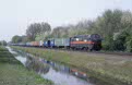 ACTS 6701 + Vos Logistics Leeuwarden container train 60263 + ACTS 6702 (Kijfhoek, NL - Rotterdam Maasvlakte, NL) at Barendrecht Vork (NL), 23 April 2002