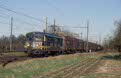 NMBS 2553 + freight 40840 (Kijfhoek, NL - Bourget, F) at Kontich (B), February 2002