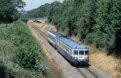 SNCF X 2822 + 1 trailer car as passenger train from Brive-la-Guillarde (F) to Aurillac (F) at Viescamp (F) on 23 July 2002