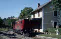 La Mure T9 + La Mure coaches as passenger train from St. Georges de Commiers (F) to La Mure (F) at Notre Dame de Commiers (F) on 26 July 2002