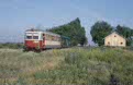 CFR 77 0999 + 77 0091 (from left to right) as passenger train PM 3734 (Graniceri Hm, RO - Santana, RO) at Padureni Arad (RO) on 12 June 2002