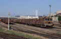 CD 721 156 shunts with freight wagons in Znojmo (CZ) on 15 June 2002
