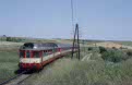 CD 850 008 + 2 CD rail cars as passenger train 4810 (Brno, CZ - Jihlava, CZ) at Vladislav (CZ) on 15 June 2002