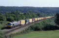 DLC PB03 + MSC container train 46304 (Wackersdorf, BRD - Antwerpen Berendrecht, B) at Gemmenich (B) on 25 June 2002