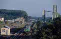 SNCF 467540 + 3 SNCF coaches as passenger train from Tergnier (F) to Laon (F) at Crepy (F) on 29 June 2002