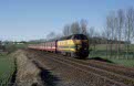 NMBS 6220 + 5 M2 coaches as train L 1865 (Gent St. Pieters - Geraardsbergen) at St. Martens-Lierde (B), 2 March 2002