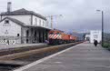 CP 1965 + 1973 + 3 CP coaches as PTG special from Caminha to Contumil at Caminha on 17 March 2002