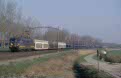 NMBS 2558 + freight train 44840 (Kijfhoek, NL - Le Bourget, F) at Willemsdorp (NL), 27 March 2002