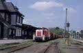 DB 290 263 + local freight train CB 59333 + DB 290 145 (Saalfeld, BRD - Ebersdorf, BRD) at Lobenstein (BRD) for direction change on 8 May 2002