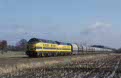 NMBS 5142 + 5132 + empty zinc ore train 33201 (Balen-Werkplaatsen, B - Antwerpen Lillo, B) at Geel (B), February 2003