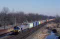 ShortLines PB 17 + RDP container train 60122 (Acht, NL - Rotterdam Maasvlakte, NL) at Rotterdam Pendrecht (NL) on 18 February 2003