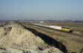 NMBS 6229 + freight train 44623 (Terneuzen Zuid, NL - Gent Zeehaven, B) at Doornzele (B), February 2003