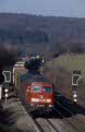 DB 241 804 + Huckepack train 42052 (Novara, I - Genk, B) at Gemmenich (B) on 22 February 2003