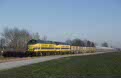 NMBS 5110 + 5143 + empty zinc ore train 49663 (Budel, NL - Antwerpen Lillo, B) at Geel (B), January 2003