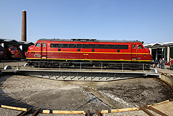 From right to left Altmark Rail MY 1149, Almark Rail MY 1155, DSB Jernbanemuseet MY 1159 at Odense DSB Jernbanemuseet on 6 September 2014.