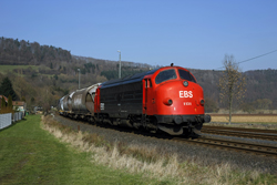 Erfurter Bahnservice MY 1131 arrives at Heimboldshausen with photo train 69464 from Gerstungen on 27 February 2016.