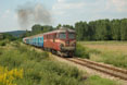 BDZ 06.097 + 5 BDZ as train Ord 10145 (Plovdiv, BG - Svilengrad, BG) at Preslavec (BG), 27 June 2005.