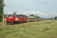BDZ 07.033 + a lot of ex-DSB coaches on their way from Denmark to Iran via Halkali (TK) at Simeonovgrad (BG), 28 June 2005.