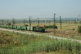 Galabovo mine loco 131 pushes a coal train from the mine to the stock pile at Galabovo mine (BG), 29 June 2005.