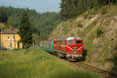 BDZ 75.006 + 5 BDZ coaches as train Ord 16102 (Dobrinishte, BG - Septemvri, BG) at Smolevo (BG), 1 July 2005.