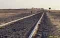 SNIM track in poor condition at Ben Amira (Mauritania) on 25 December 2001